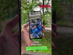 مضخة حرارة من مصدر هواء من طراز Wotech 35Kw R32 مع ميزة المباني المعدنية