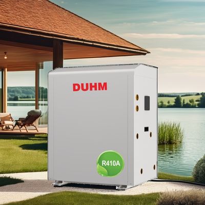 شراء R410A مضخة حرارة قابلة للتكيف من مصدر أرضي من 31 كيلوواط ومصدر مياه للسيطرة المنزلية التصنيع عبر الإنترنت