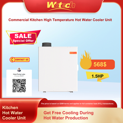 شراء Commercial Kitchen High Temperature Hot Water Cooling Unit, Continuous Hot Water, Cooling at No Extra Cost التصنيع عبر الإنترنت