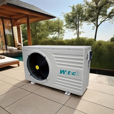 9m3/h معدل تدفق المياه Wotech 220V 21 KW R32 مضخة حرارة حمام السباحة اللغة الإنجليزية اللغة التشغيلية