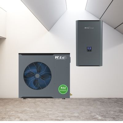 فندق قطعة واحدةk R32 DC 10kw مضخة الحرارة التدفئة التبريد المياه الساخنة Dc عاكس التحكم في واي فاي