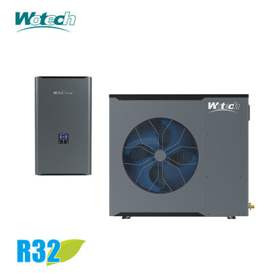 مضخة الحرارة المنقسمة ذات المرحلة الواحدة 10kW R32 معتمدة من قبل CE للتبريد الحراري الساخن