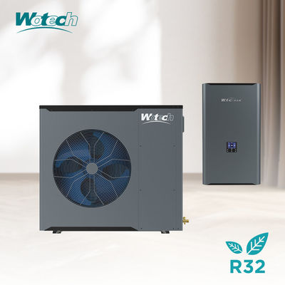 مضخة حرارة بيئية منفصلة ذات مرحلة واحدة 16kw R32 للكفاءة التدفئة والتبريد