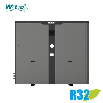 مضخة حرارة من مصدر هواء من طراز Wotech 35Kw R32 مع ميزة المباني المعدنية