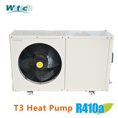 الفولاذ المغلف مع مسحوق مغلف R410a مضخة حرارة حمام السباحة للمنطقة T3